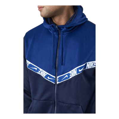 Nike Sportswear Men's Full-zip Blackened Blue/deep Royal Blue