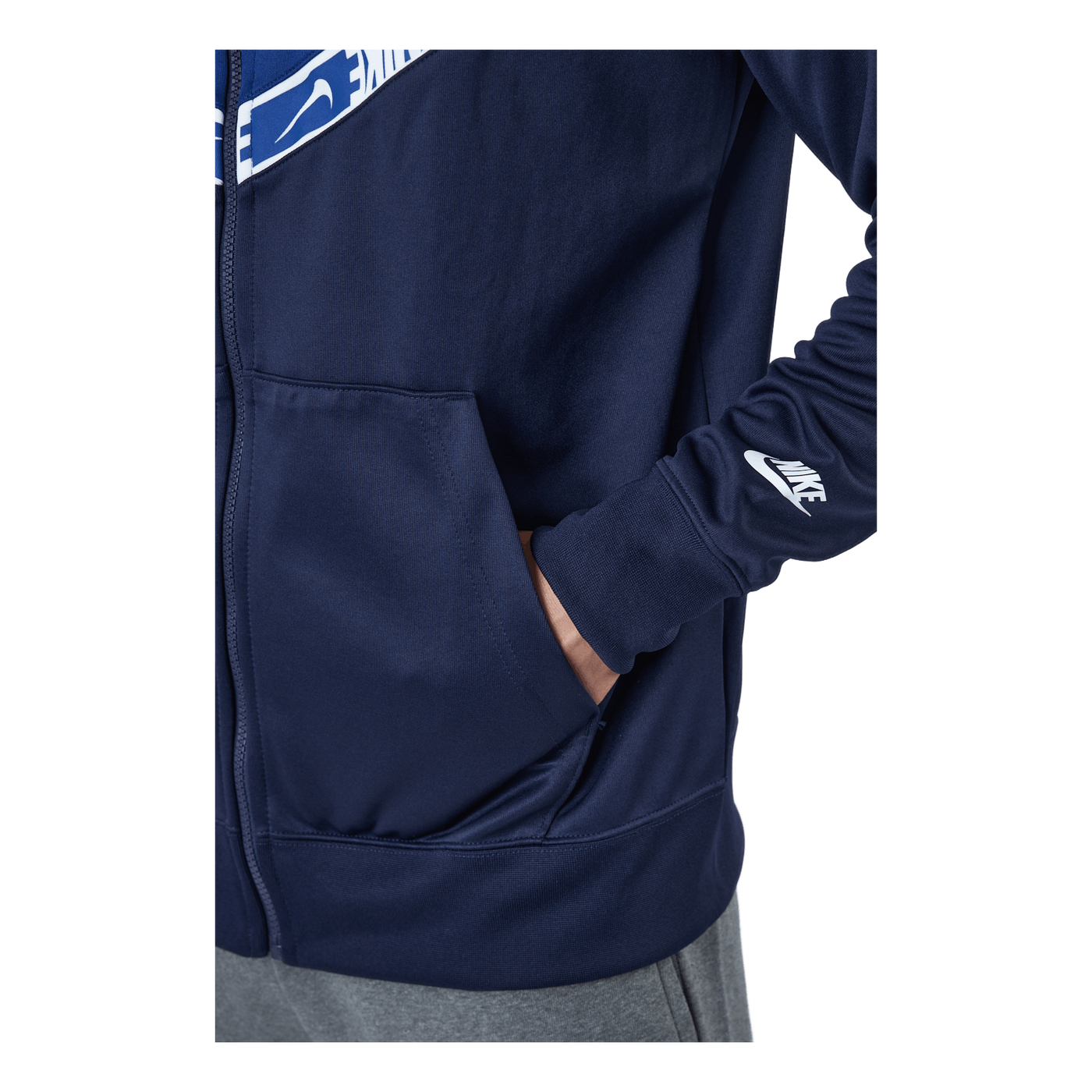 Nike Sportswear Men's Full-zip Blackened Blue/deep Royal Blue