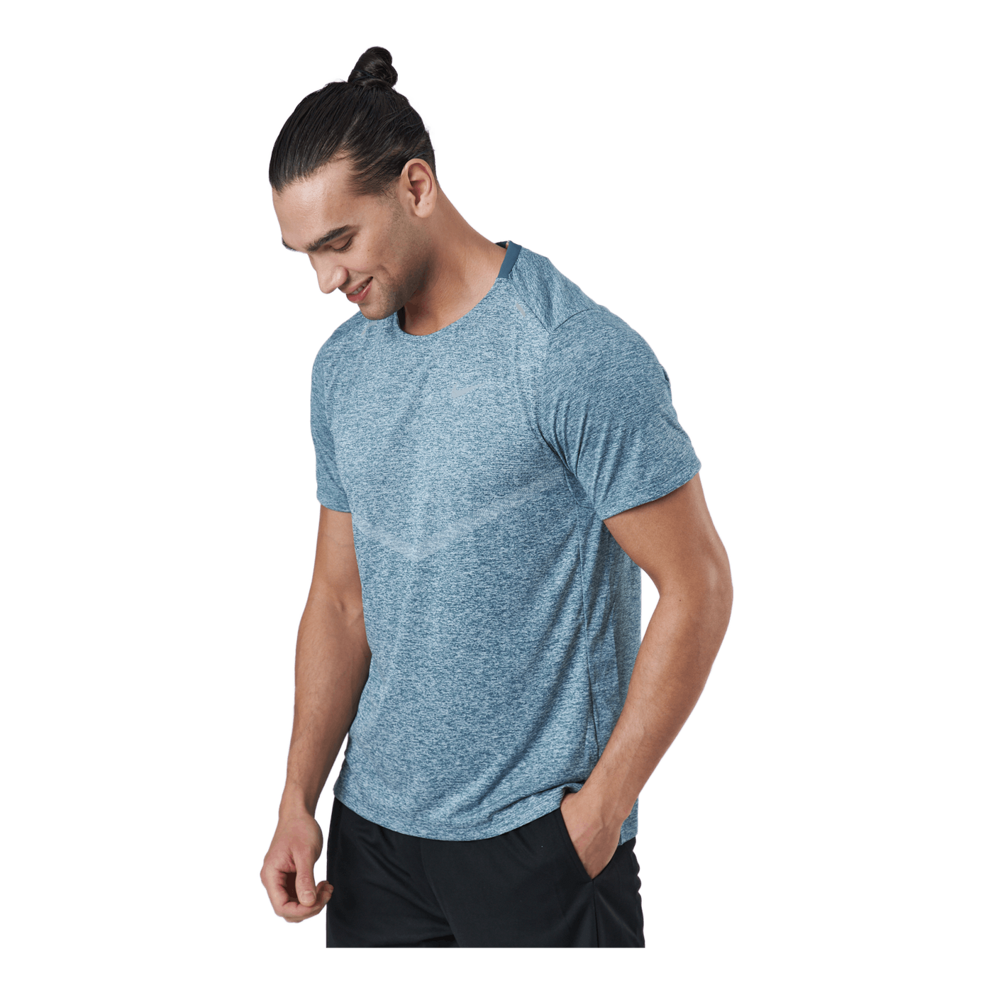 Nike Dri-fit Rise 365 Men's Sh Ash Green/htr/reflective Silv
