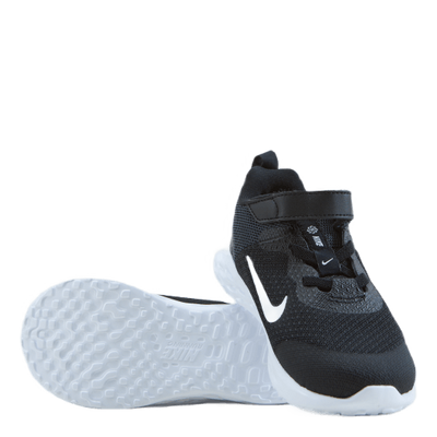 Revolution 6 Baby/Toddler Shoes BLACK/WHITE-DK SMOKE GREY