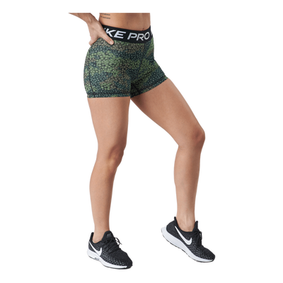 Nike Pro Dri-fit Women's 3" Pr Treeline/black/white