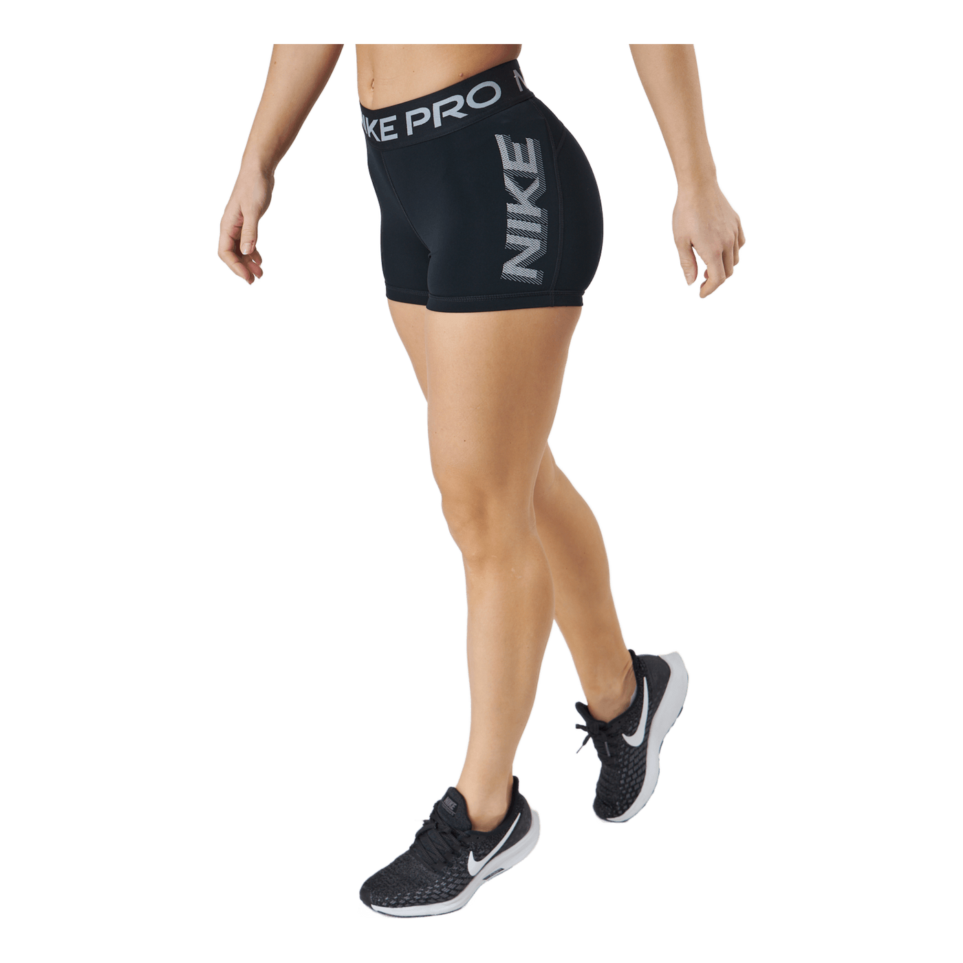 Nike Pro Dri-fit Women's 3" Gr Black/black/white