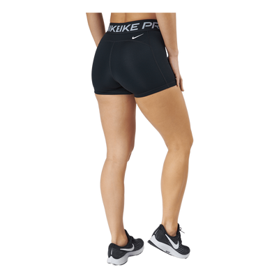 Nike Pro Dri-fit Women's 3" Gr Black/black/white