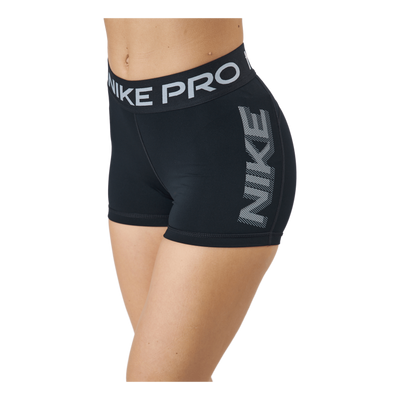 Nike Pro Dri-fit Women's 3" Gr Black/black/white