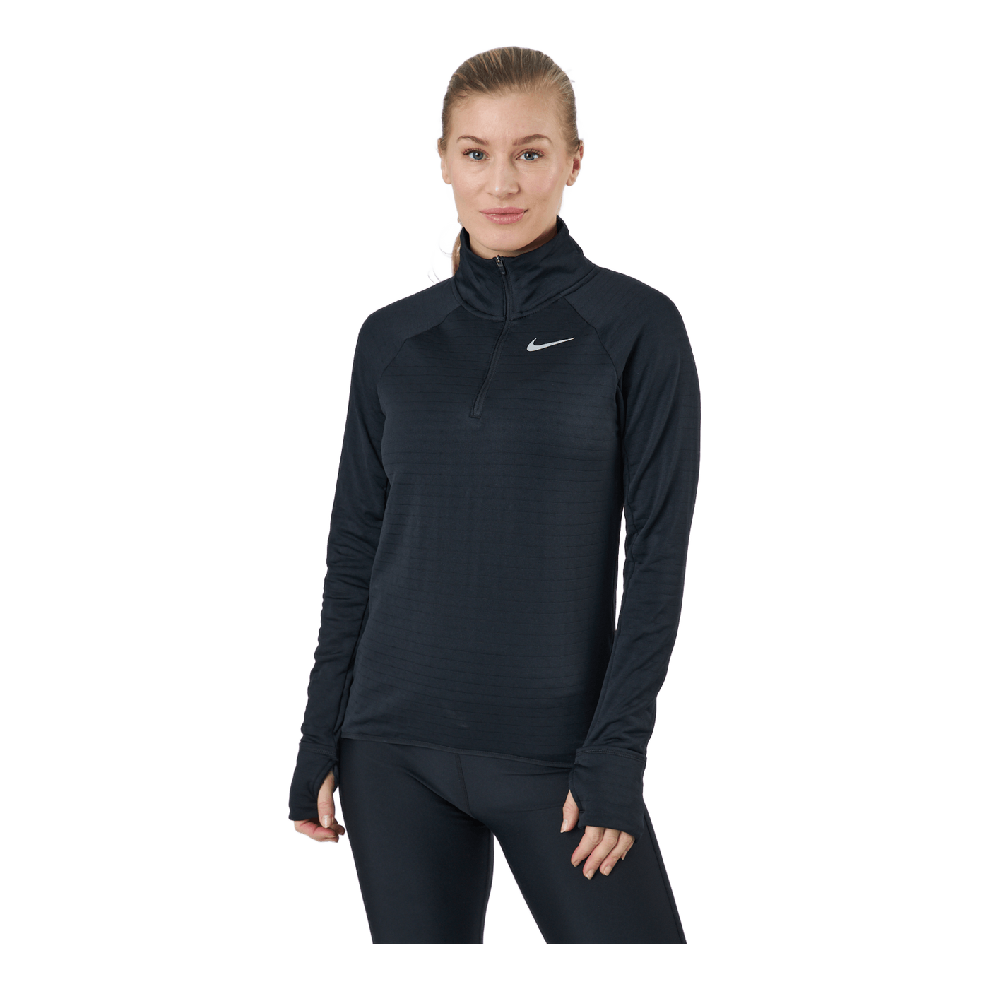 Therma-FIT Element Women's 1/2-Zip Running Top BLACK/REFLECTIVE SILV