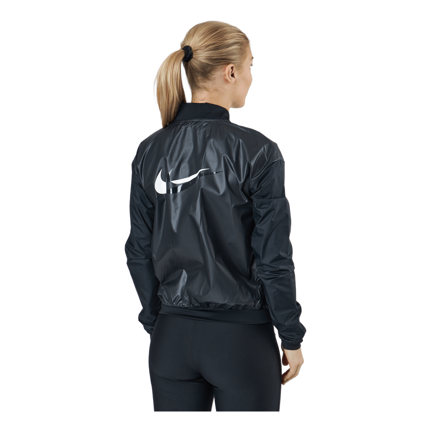 Swoosh Run Women's Running Jacket BLACK/WHITE