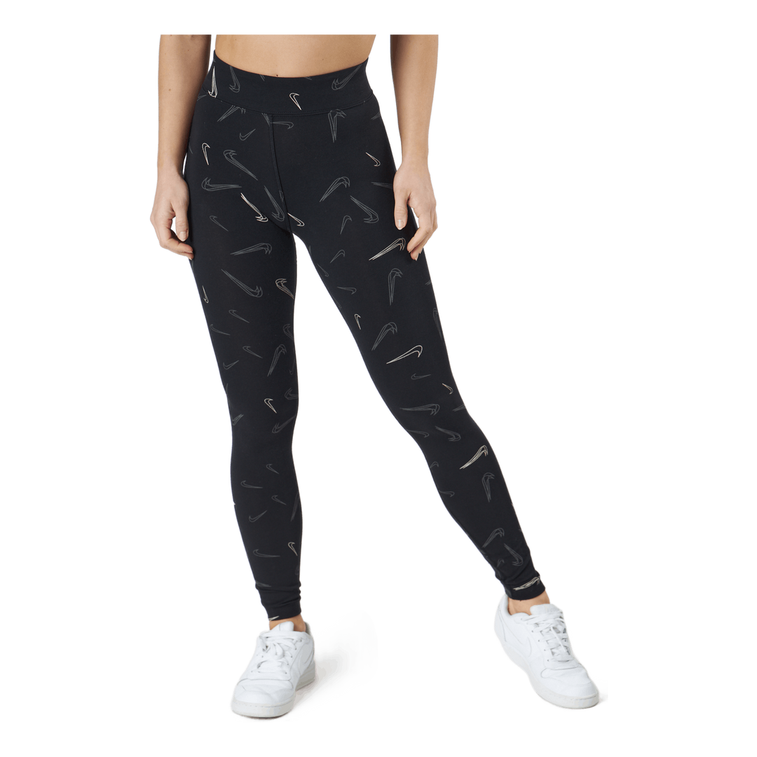 W Nsw Hw Tight Aop Prnt Black/white