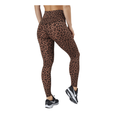 Dri-FIT One Women's High-Rise Printed Leggings ARCHAEO BROWN/WHITE