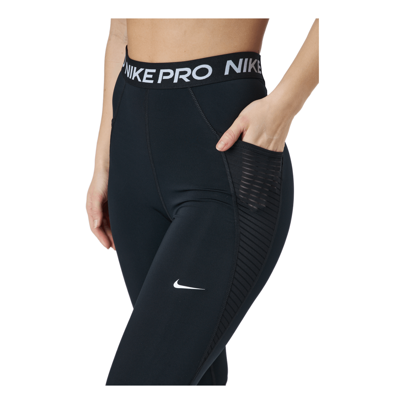 Nike Pro Dri-fit Women's High- Black/white