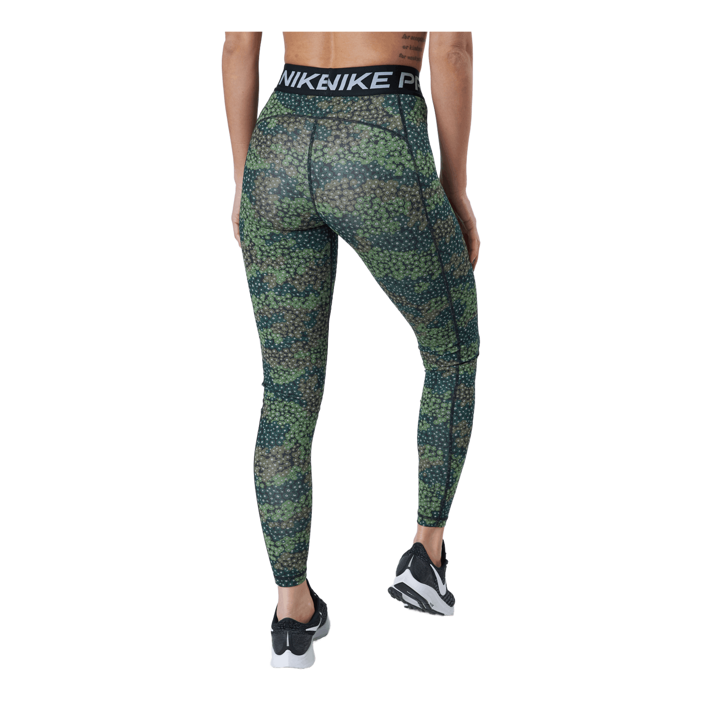 Nike Pro Dri-fit Women's Print Treeline/black/white