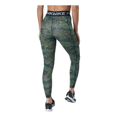 Nike Pro Dri-fit Women's Print Treeline/black/white