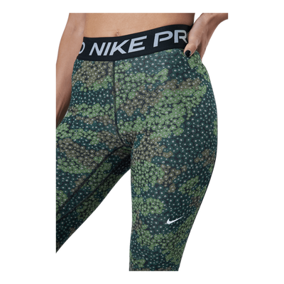 Nike Pro Dri-fit Women's Print Treeline/black/white