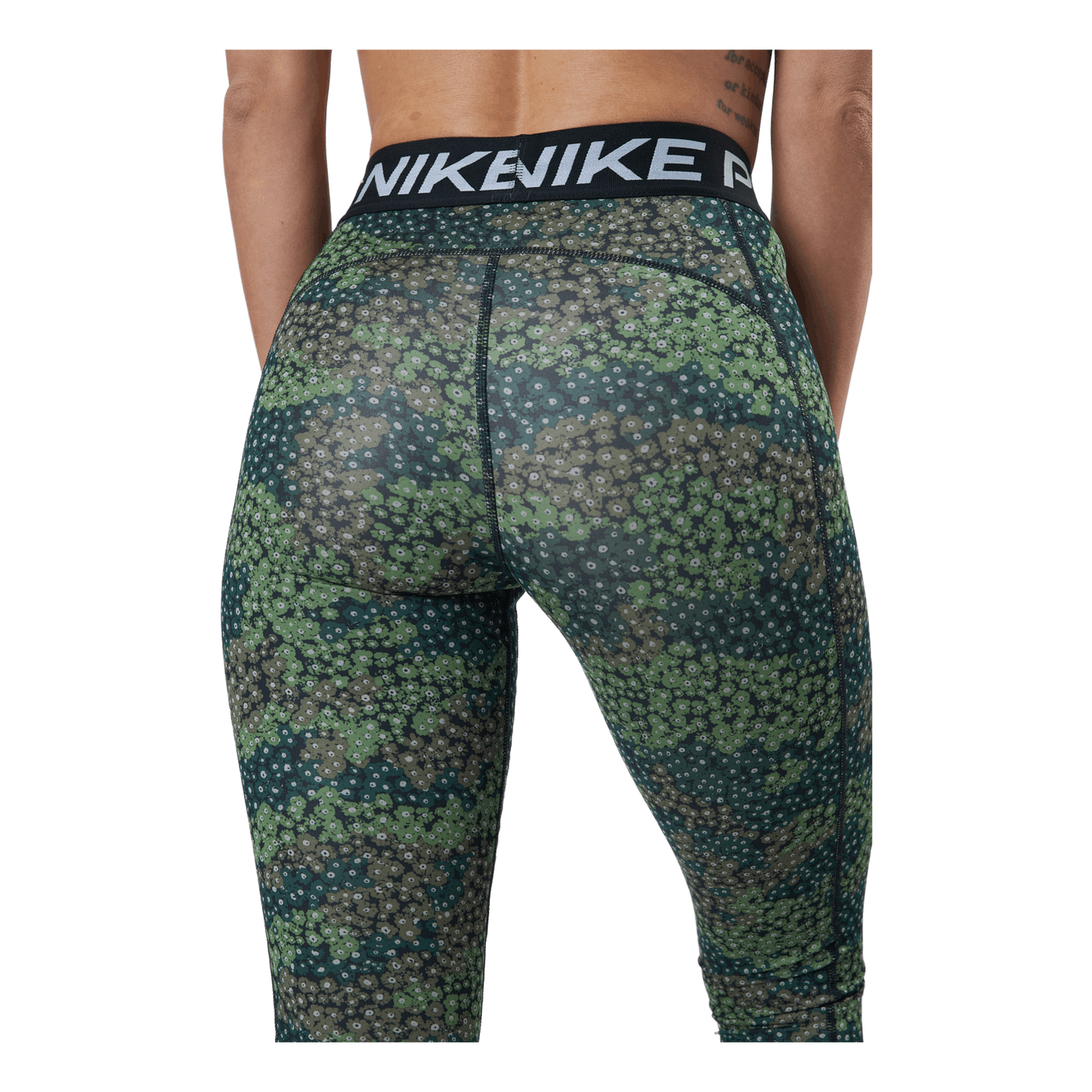 Nike Pro Dri-fit Women's Print Treeline/black/white