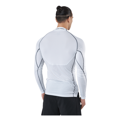 Nike Pro Dri-FIT Men's Tight Fit Long-Sleeve Top WHITE/BLACK/BLACK