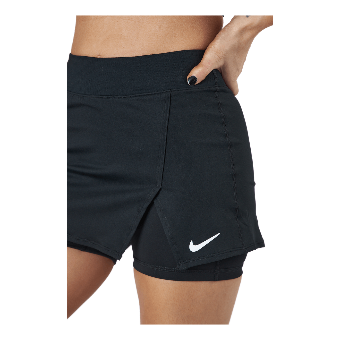 NikeCourt Dri-FIT Victory Women's Tennis Skirt BLACK/WHITE