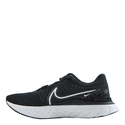 React Infinity Run Flyknit 3 Men's Road Running Shoes BLACK/WHITE