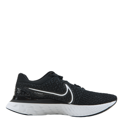 React Infinity Run Flyknit 3 Men's Road Running Shoes BLACK/WHITE