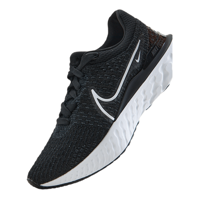 React Infinity Run Flyknit 3 Men's Road Running Shoes BLACK/WHITE