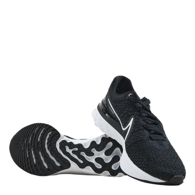 React Infinity Run Flyknit 3 Men's Road Running Shoes BLACK/WHITE