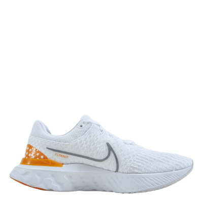 Nike React Infinity Run Flykni White/particle Grey-kumquat-ph