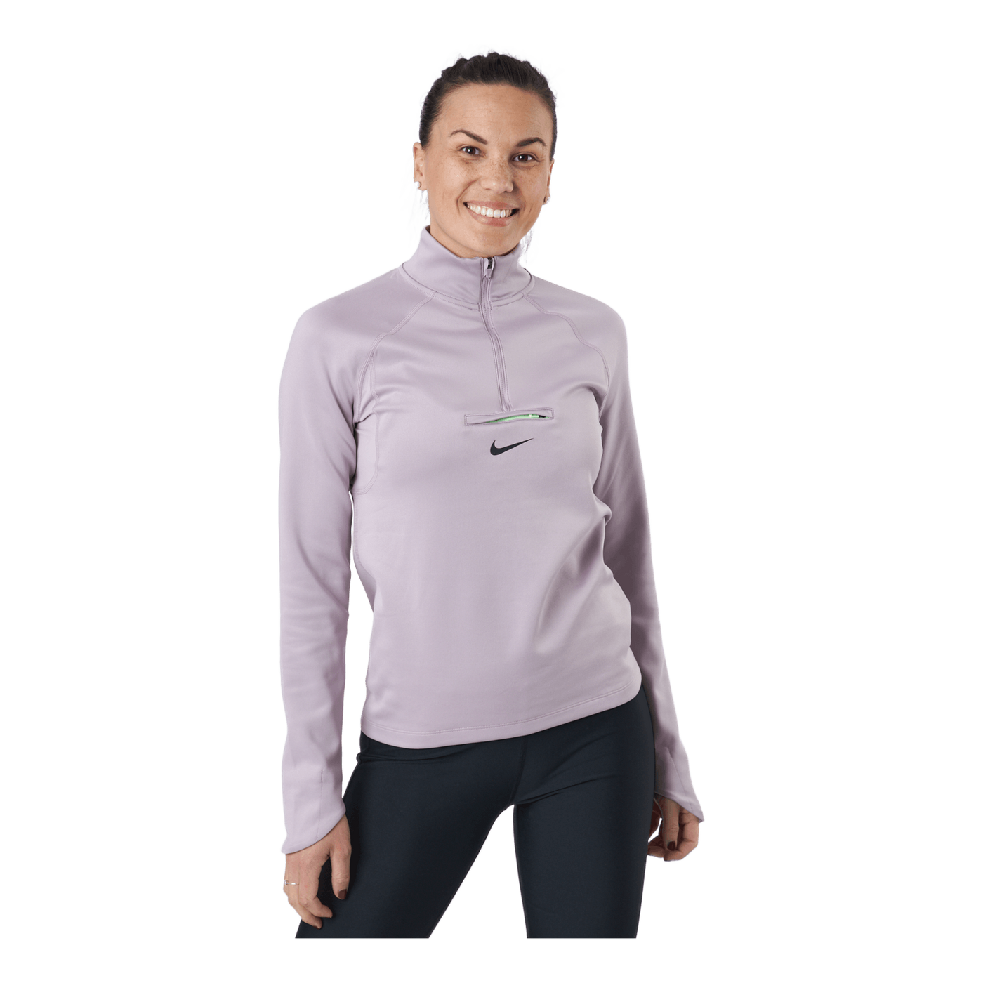 Nike Dri-fit Element Women's T Plum Fog/lime Glow/black