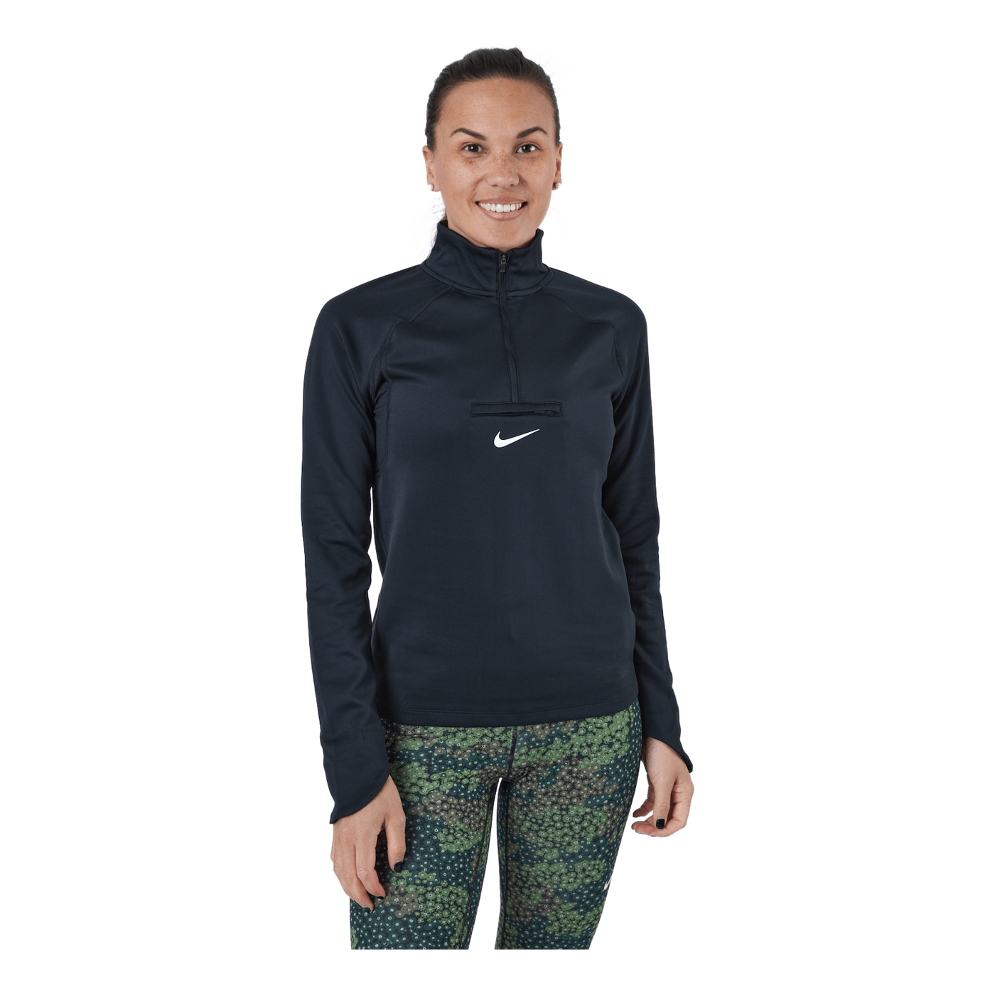 Nike Dri-fit Element Women's T Black/dk Smoke Grey/white