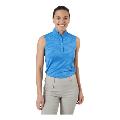 Jess Ss Polo Shirt Pacific