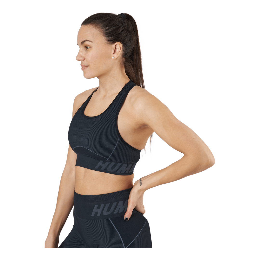Hmlte Christel Seamless Sports Black/asphalt Melange