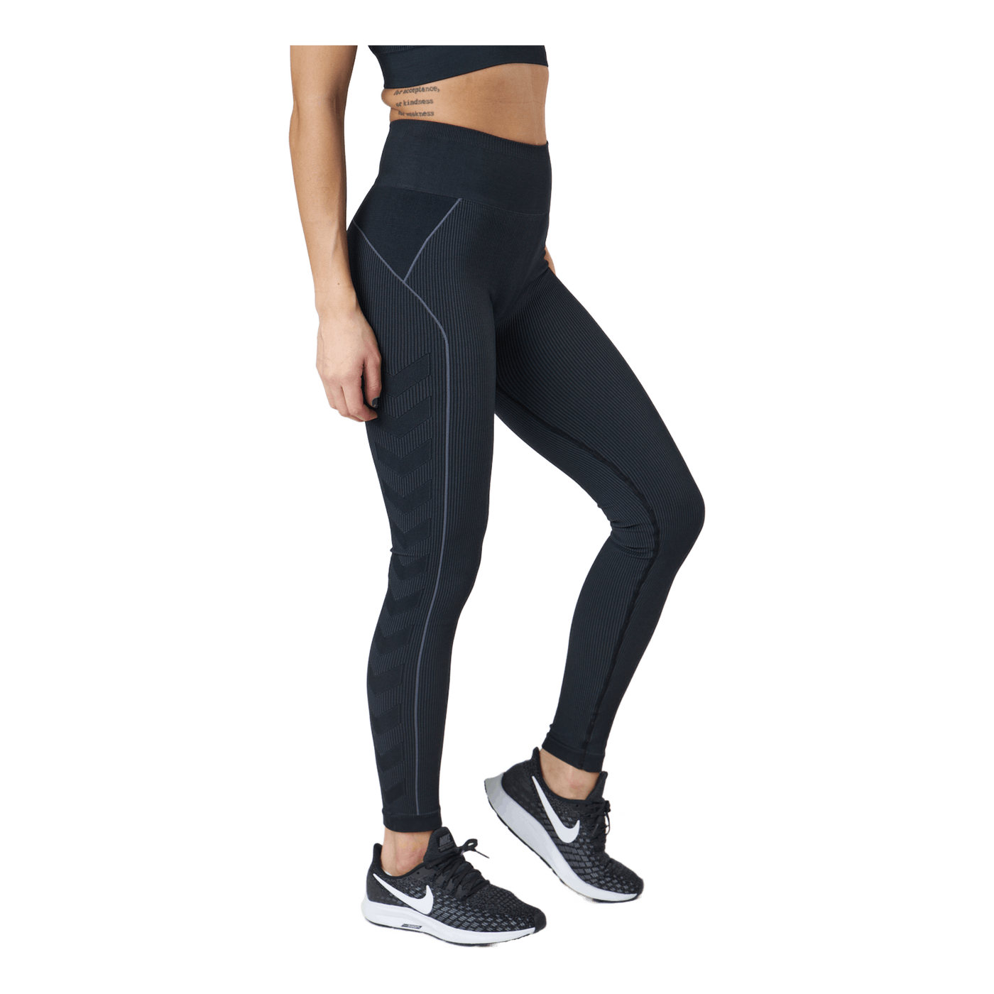 Hmlte Christel Seamless Mw Tig Black/asphalt Melange