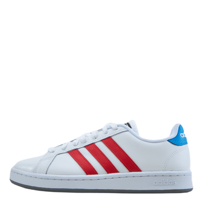 Grand Court Base Shoes Cloud White / Vivid Red / Blue Rush