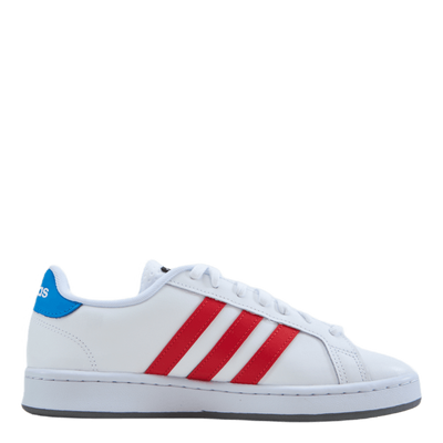 Grand Court Base Shoes Cloud White / Vivid Red / Blue Rush