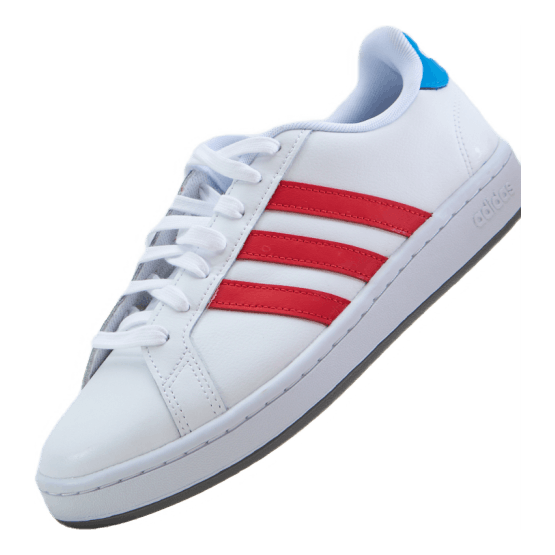 Grand Court Base Shoes Cloud White / Vivid Red / Blue Rush