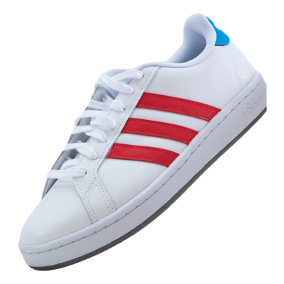 Grand Court Base Shoes Cloud White / Vivid Red / Blue Rush