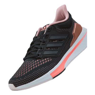 EQ21 Run Shoes Core Black / Grey Six / Wonder Mauve