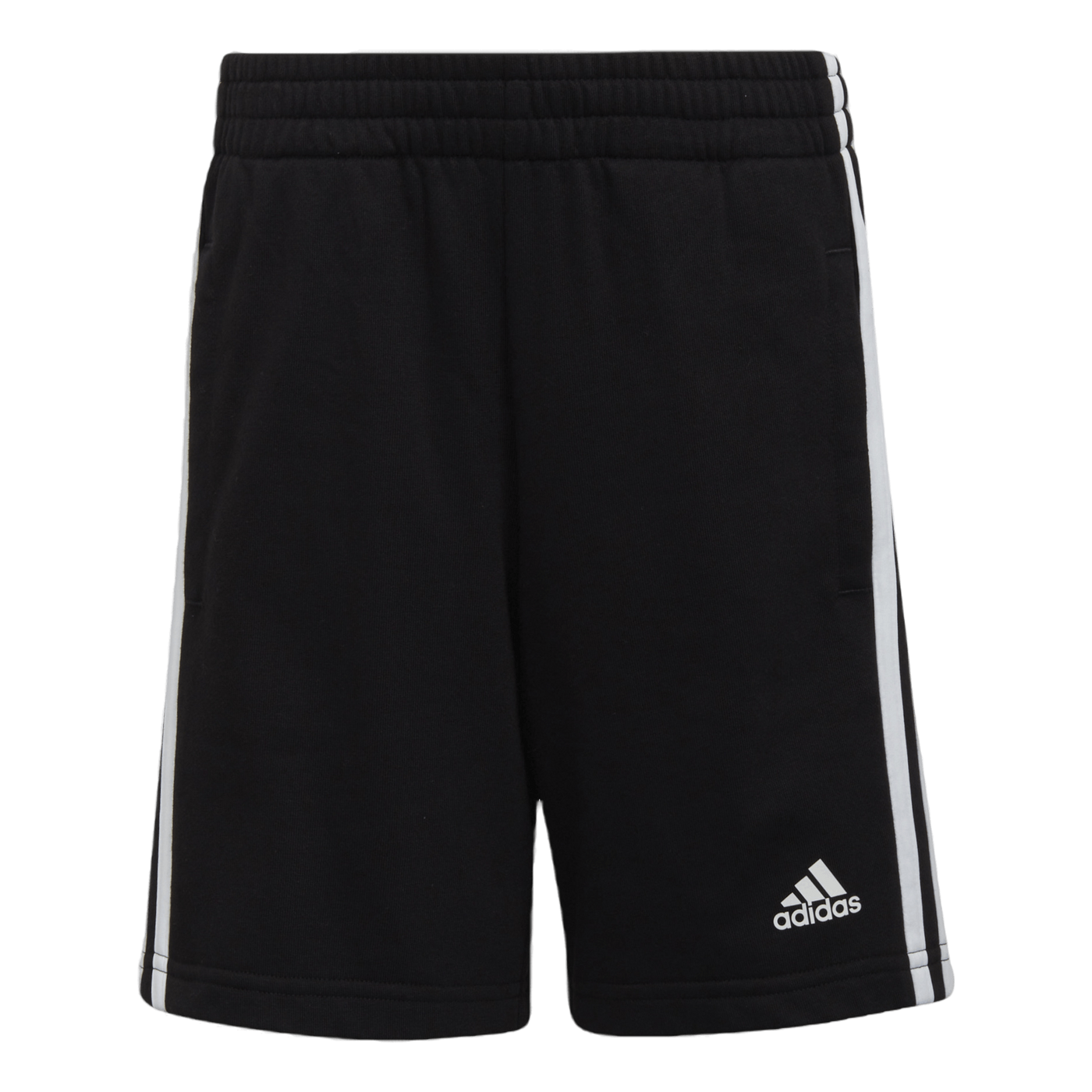 Essentials 3-Stripes Shorts Black / White