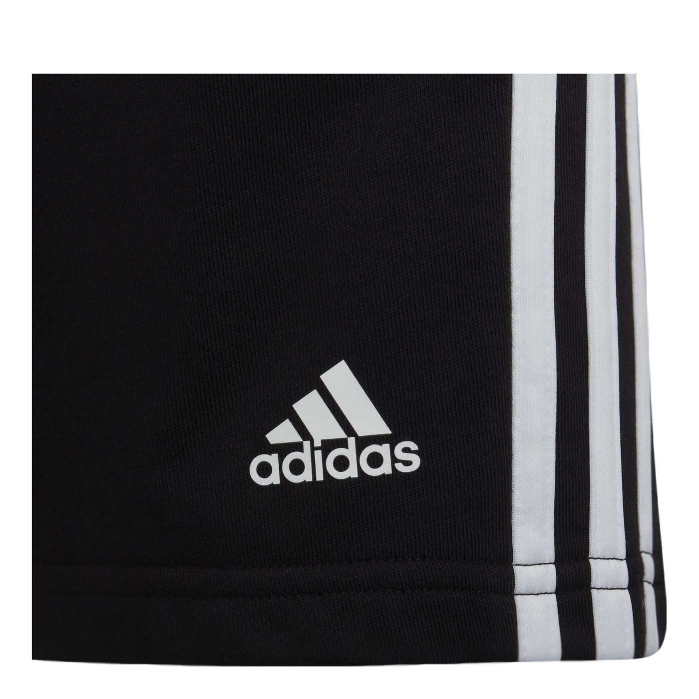 Essentials 3-Stripes Shorts Black / White