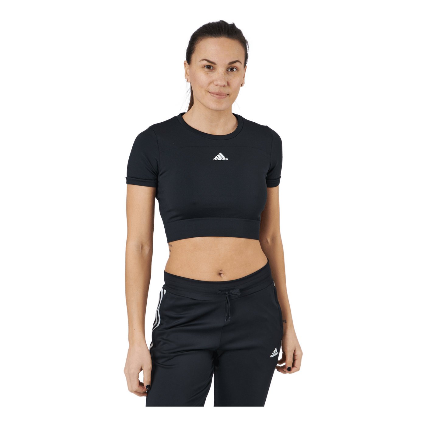 W Sml Fit T Black/white