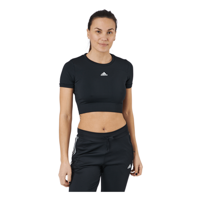W Sml Fit T Black/white