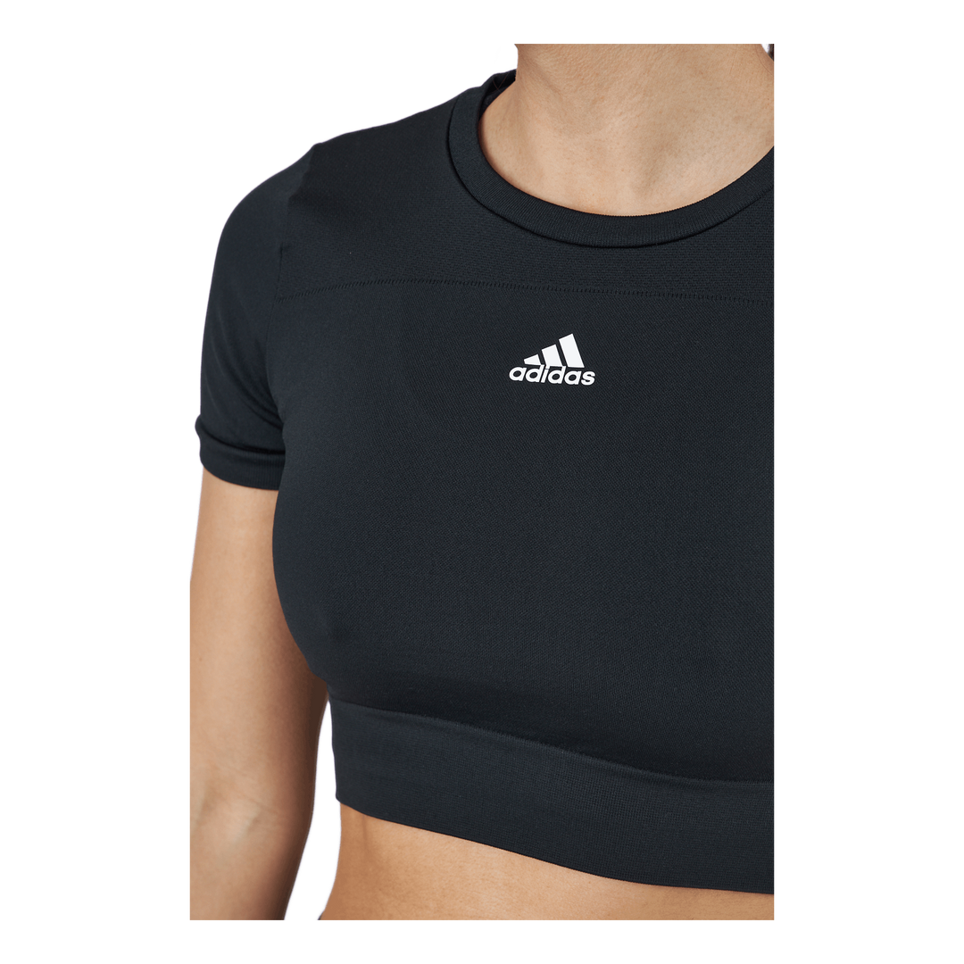 W Sml Fit T Black/white