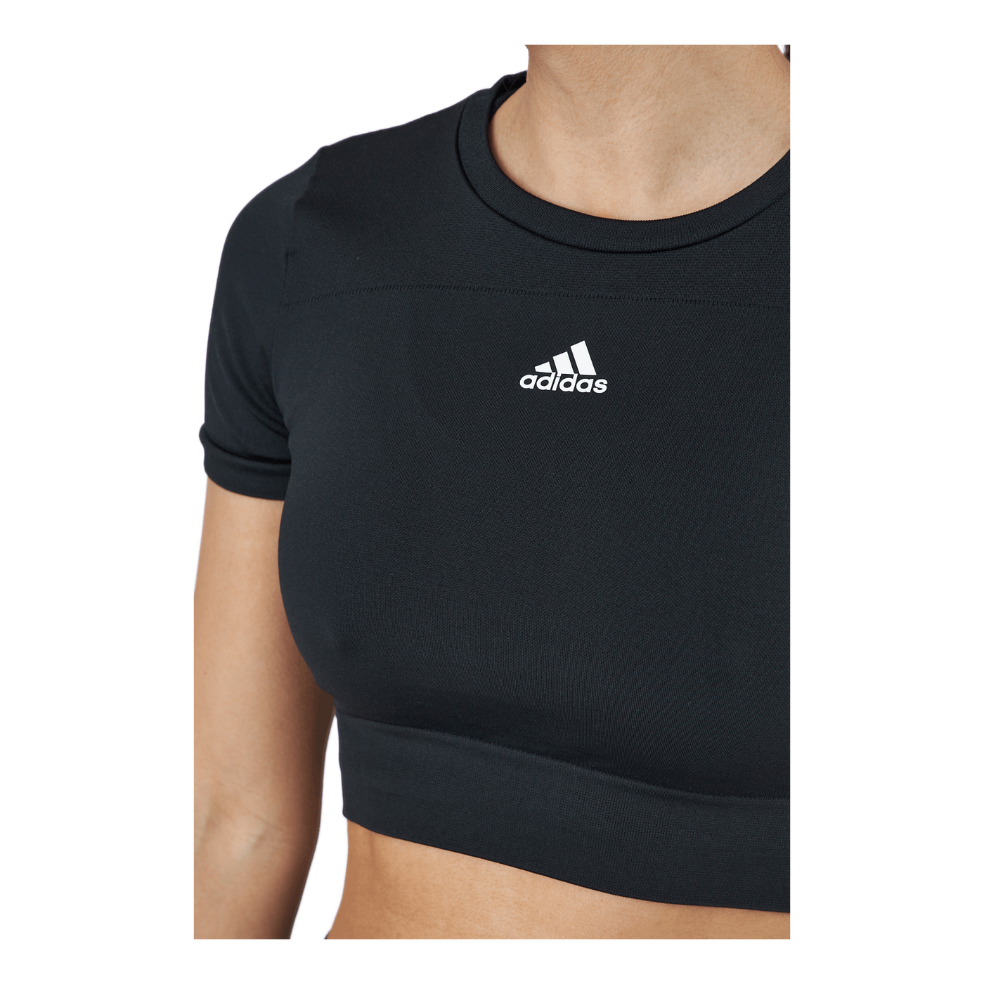 W Sml Fit T Black/white