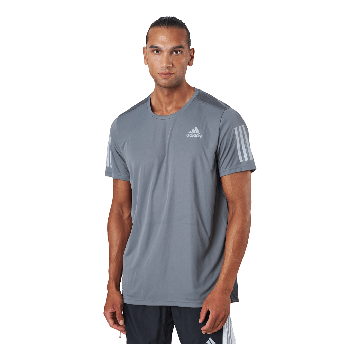 Own The Run Tee Grey Four/reflective Silver