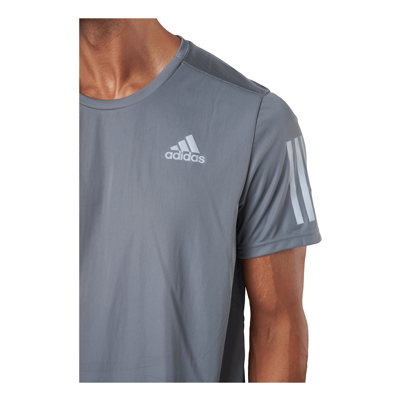 Own The Run Tee Grey Four/reflective Silver