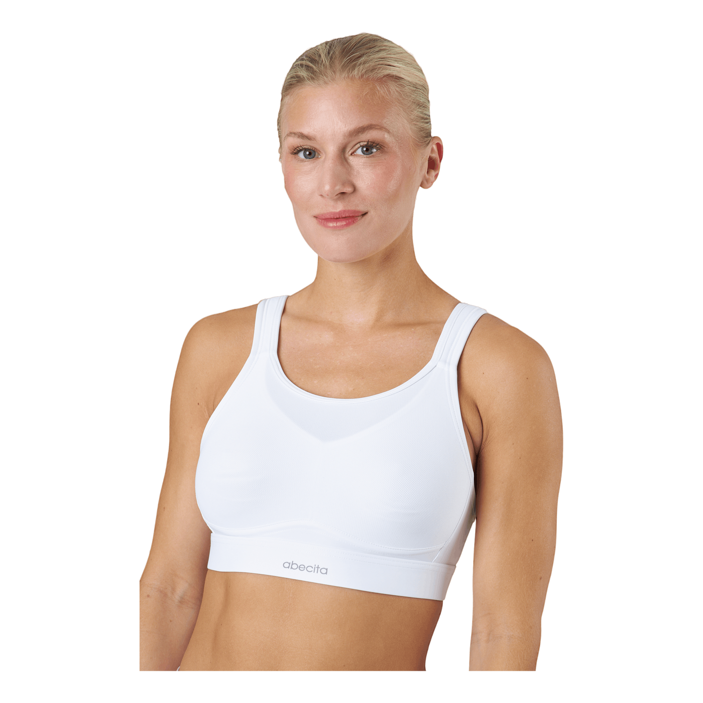 Victorious Spacer Sports Bra   White