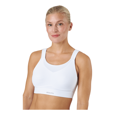 Victorious Spacer Sports Bra   White