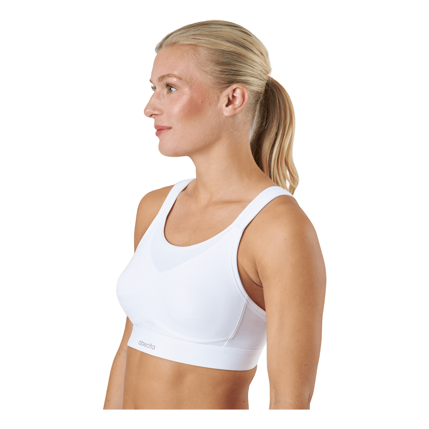 Victorious Spacer Sports Bra   White