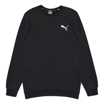 Ess Small Logo Crew Fl Puma Black-cat