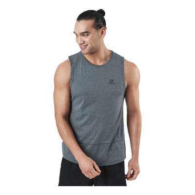 Cross Run Graphic Tank M Black/heather