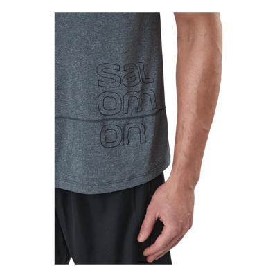 Cross Run Graphic Tank M Black/heather