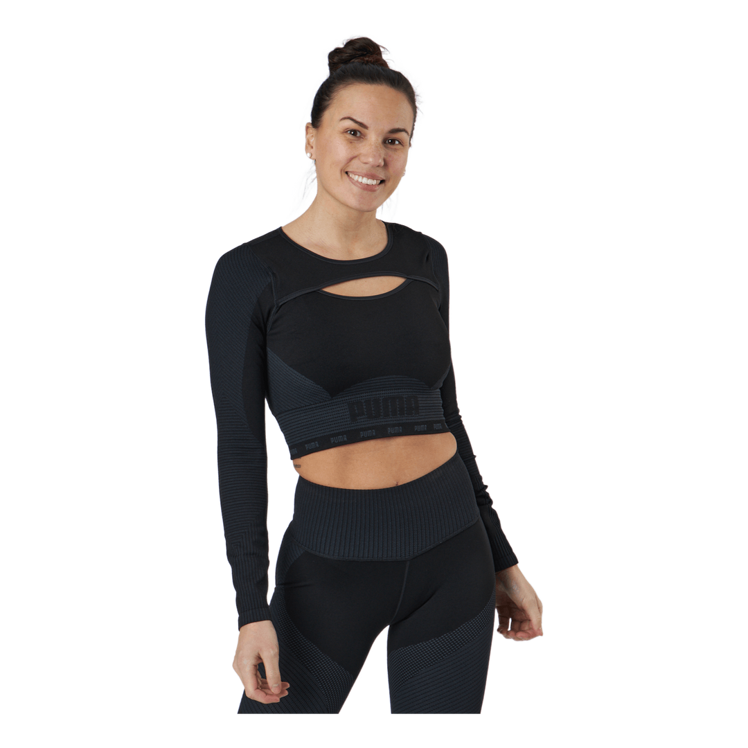 Train Formknit Seamless Long S Puma Black-asphalt