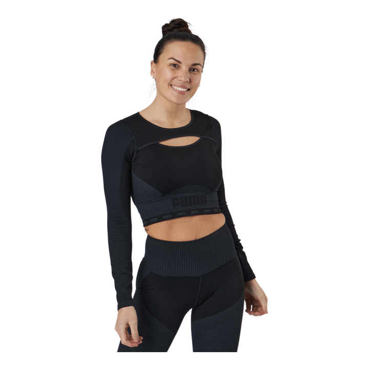 Train Formknit Seamless Long S Puma Black-asphalt
